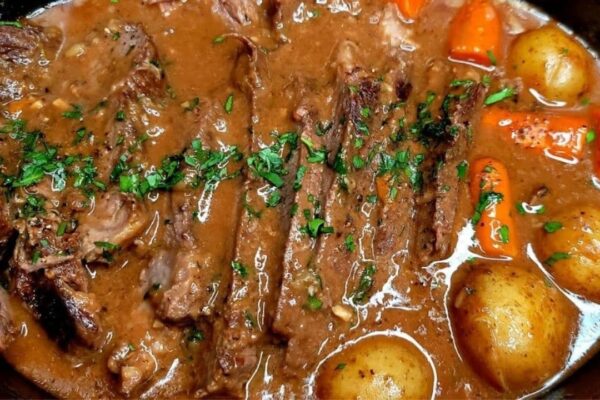 Finished Pot Roast Using a Slow Cooker, a completed DIY project