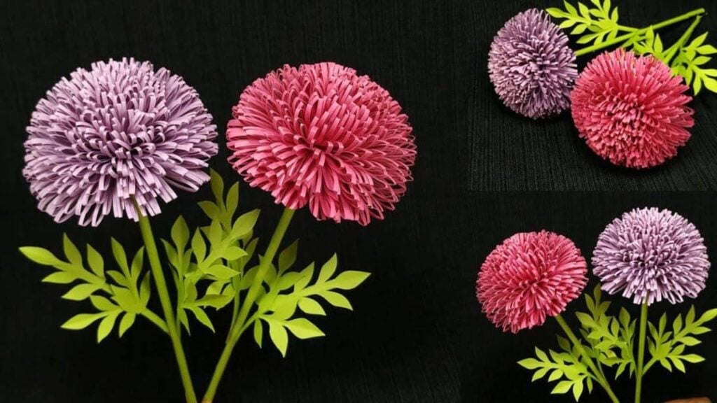Finished Realistic Paper Flowers, a completed DIY project