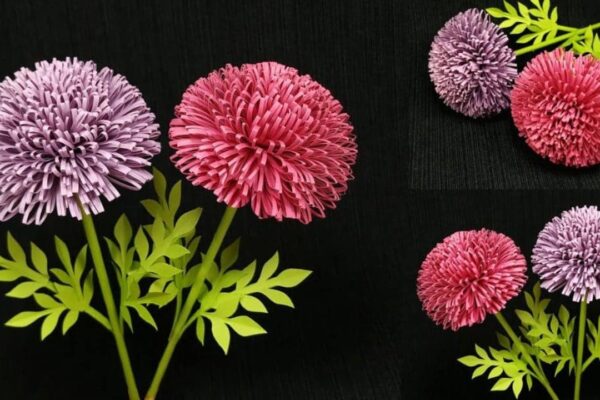 Finished Realistic Paper Flowers, a completed DIY project