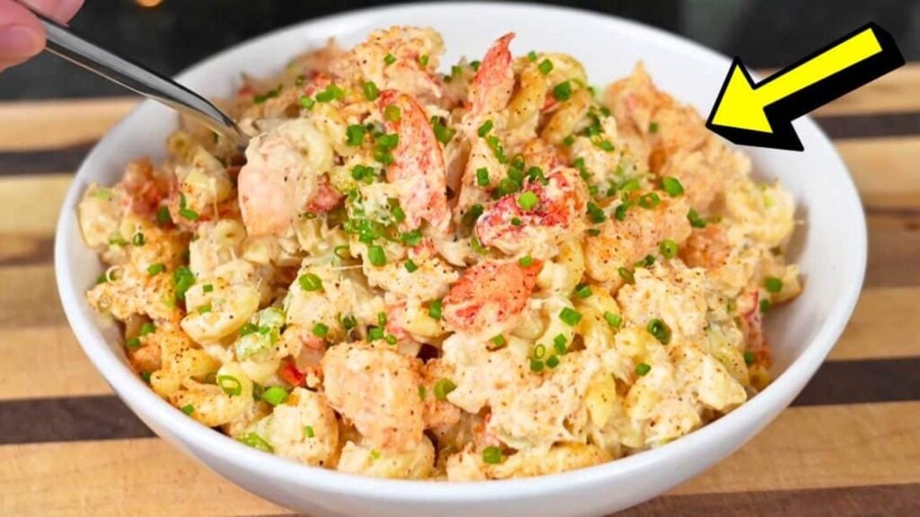 Easy, Cold, & Fresh Seafood Salad, homemade and freshly served