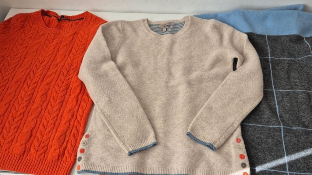 Finished How To Turn Sweaters Into Cardigans, a completed DIY project