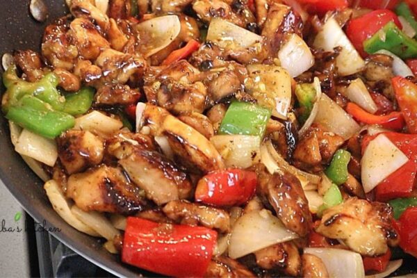 the Best Chicken and Vegetable Stir Fry, homemade and freshly served