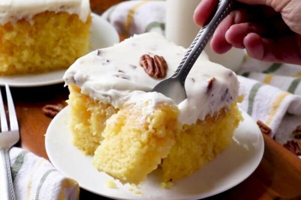 The Elvis Presley Cake, homemade and freshly served