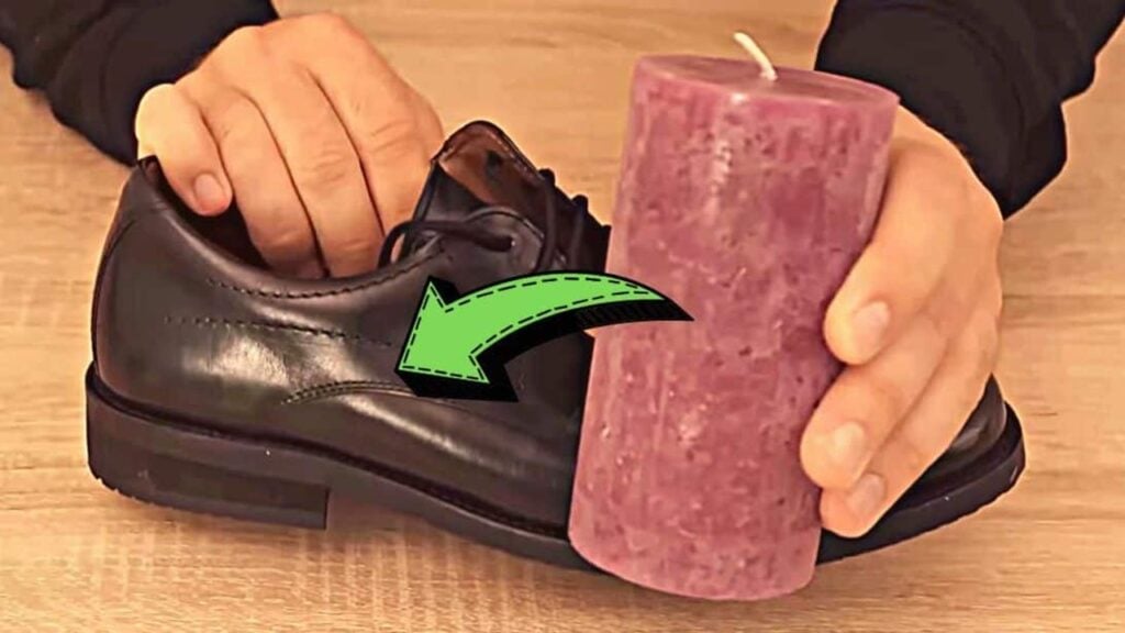 Finished Your Shoes Water-Proof Using Candles, a completed DIY project