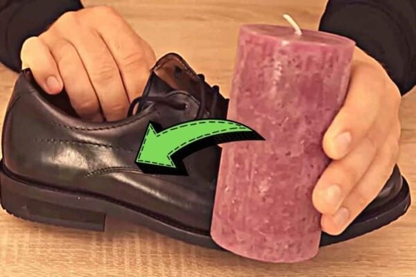 Finished Your Shoes Water-Proof Using Candles, a completed DIY project