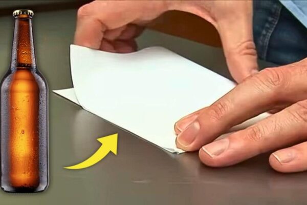 How to Open a Beer With Paper, homemade and freshly served