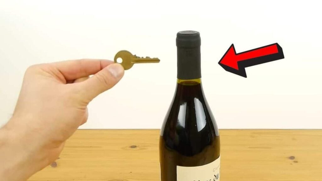 How to Open a Wine Bottle With a Key, homemade and freshly served