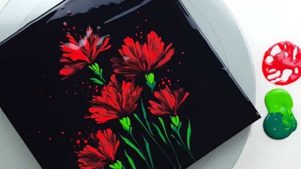 Finished How To Paint Carnations With Cotton Swabs, a completed DIY project