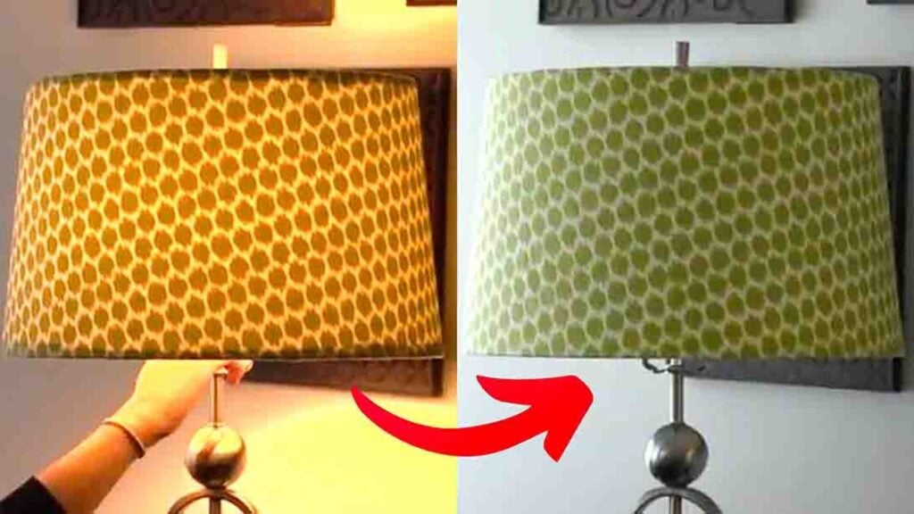 Finished How to Re-Cover a Lampshade with Fabric, a completed DIY project