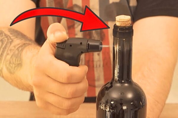 Quick & Easy Way to Remove a Wine Bottle Cork, homemade and freshly served