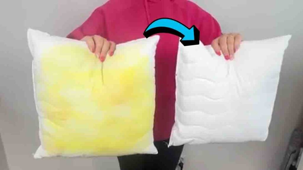 Finished How To Remove Yellow Stains From Your Pillows, a completed DIY project