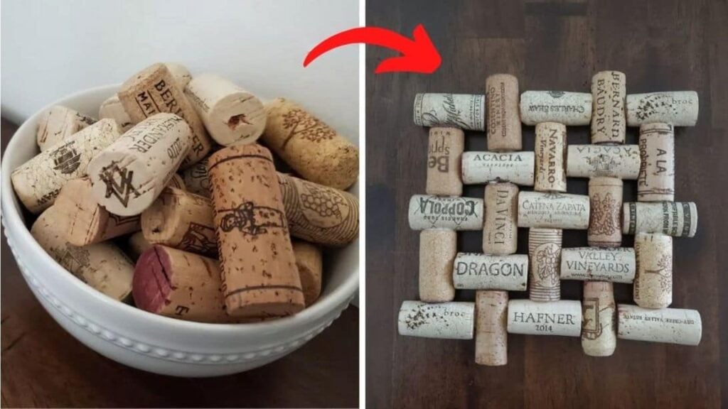 How To Repurpose Old Wine Corks Into Trivets, homemade and freshly served