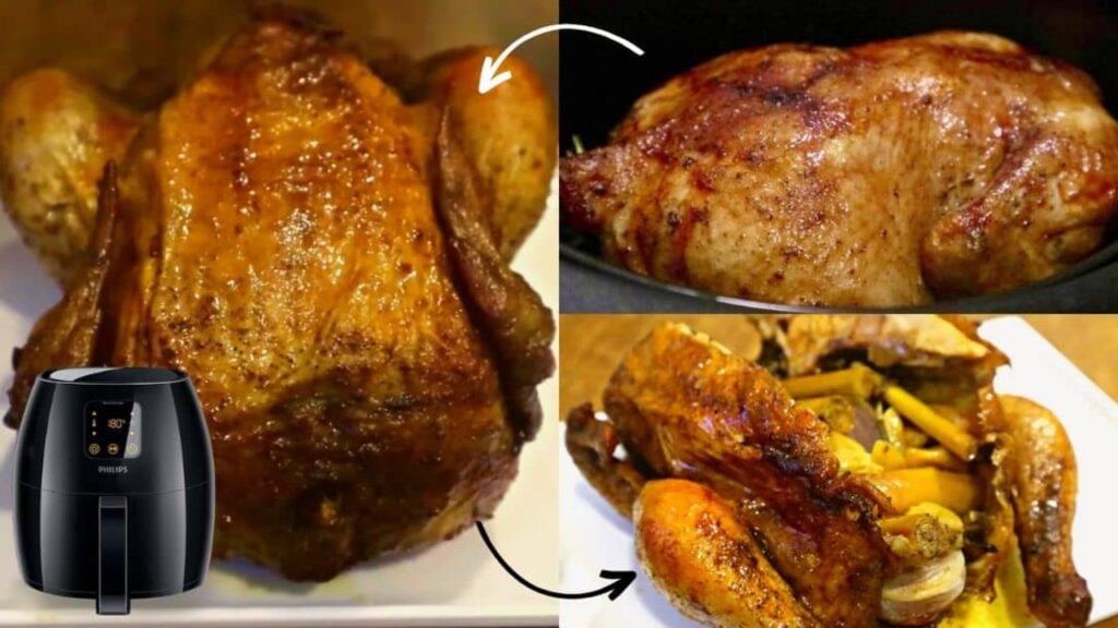 How To Roast Chicken In The Air Fryer, homemade and freshly served