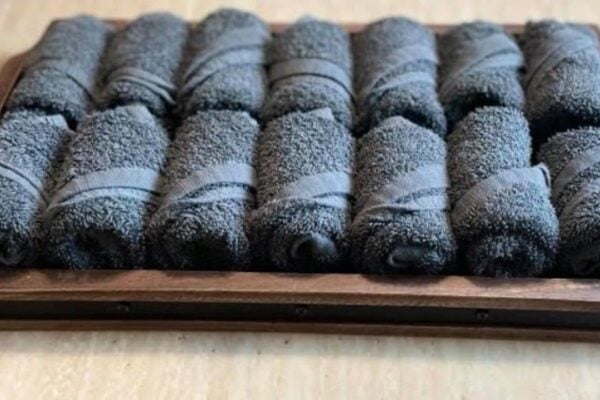 How to Roll Face Towels Like in Hotels