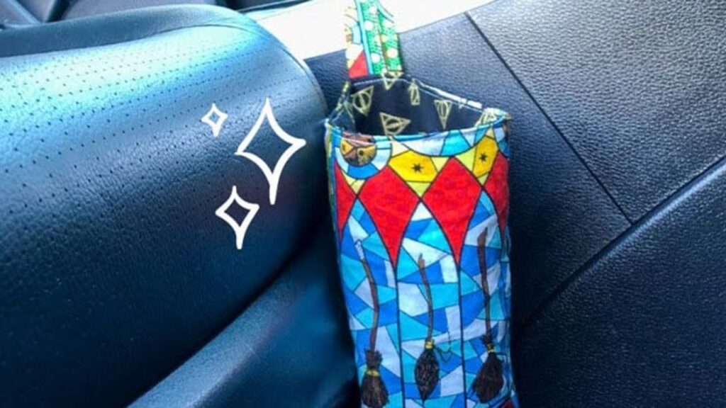 Finished How to Sew A Car Trash Can, a completed DIY project