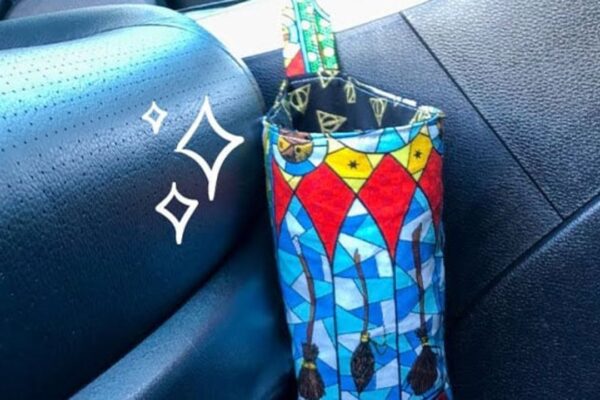 Finished How to Sew A Car Trash Can, a completed DIY project