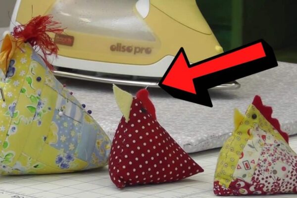 How To Sew A Chicken Pincushion Using Fabric Scraps, homemade and freshly served