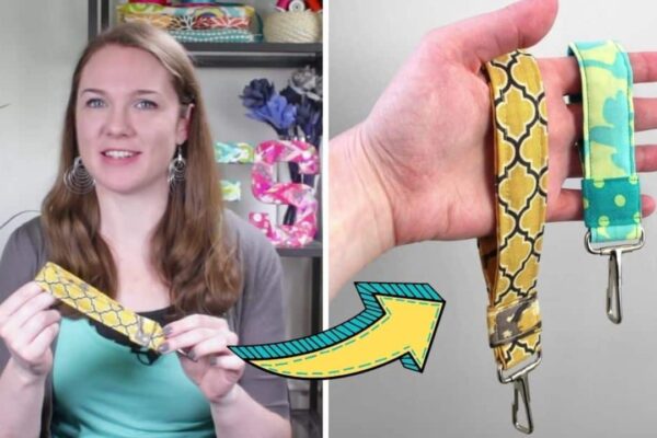 Finished How To Sew A DIY Fabric Key Fob, a completed DIY project