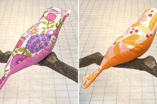 Finished How To Sew A Fabric Bird, a completed DIY project
