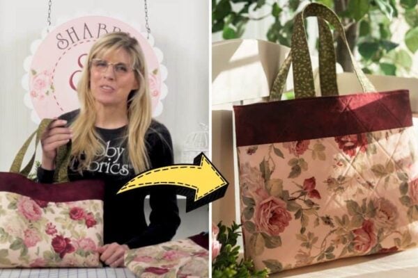 Finished How To Sew A Fat Quarter Tote, a completed DIY project