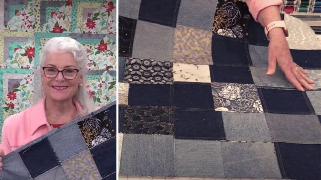 Finished How To Sew A Reversible Denim Blanket From Old Jeans, a completed DIY project
