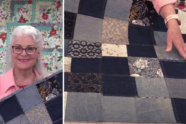 Finished How To Sew A Reversible Denim Blanket From Old Jeans, a completed DIY project