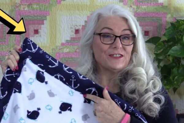 Finished How To Sew A Self-Binding Blanket, a completed DIY project
