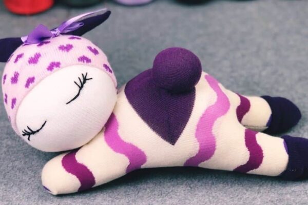 Finished How To Sew A Sleeping Doll Using Socks, a completed DIY project