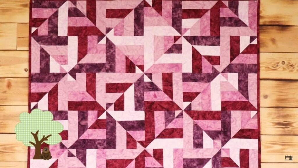 Finished How to Sew a Strip Mirage Quilt, a completed DIY project