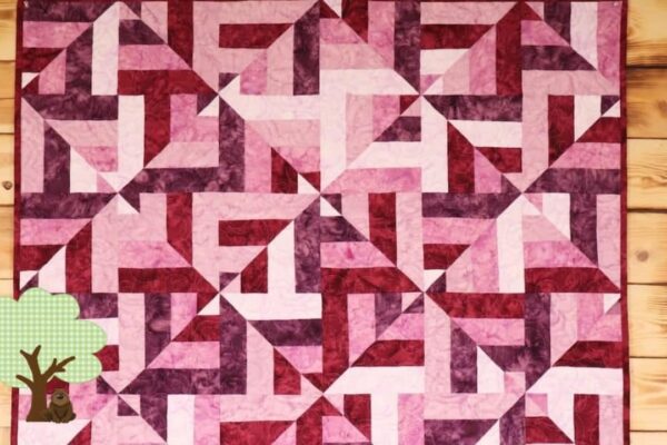 Finished How to Sew a Strip Mirage Quilt, a completed DIY project