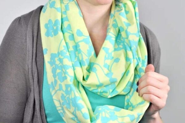 Finished How to Sew an Infinity Scarf, a completed DIY project