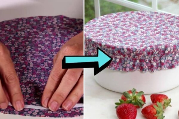 Finished How To Sew Fabric Bowl Covers For Beginners, a completed DIY project