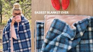 Finished How to Sew the Easiest Blanket Ever, a completed DIY project