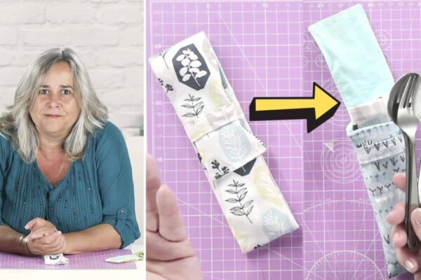 Finished How To Sew Your Own Cutlery Pouch, a completed DIY project