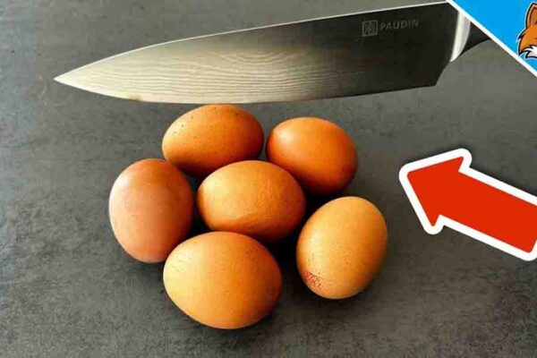How To Sharpen Knives Using Eggshells, homemade and freshly served
