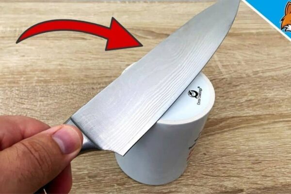 How to Sharpen Your Knife Using a Mug