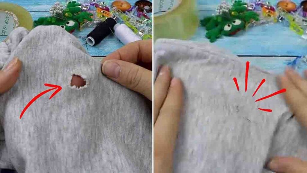Finished How To Stitch Up A Hole Neatly – Hidden Seam, a completed DIY project