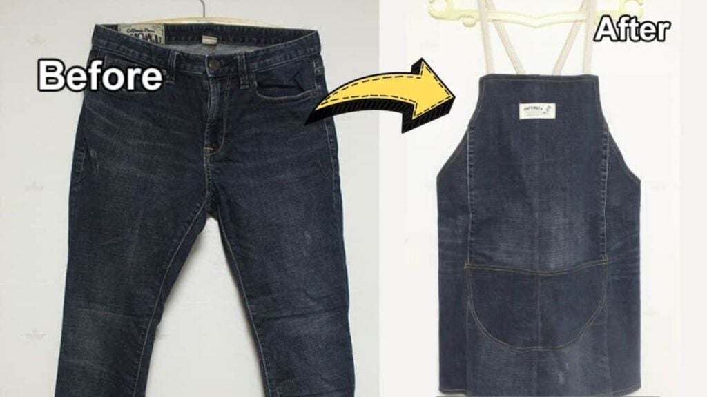 Finished How To Upcycle Denim To Apron, a completed DIY project
