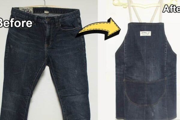 Finished How To Upcycle Denim To Apron, a completed DIY project
