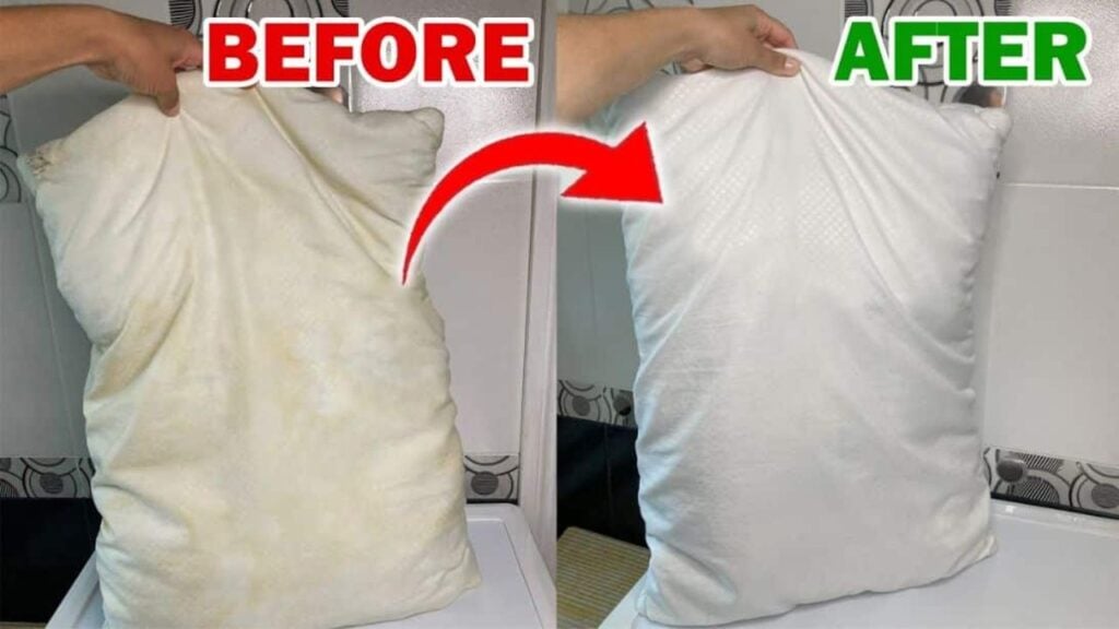 Finished How to Wash a Pillow in a Washing Machine, a completed DIY project