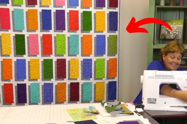 Finished an Illusion Quilt Block, a completed DIY project