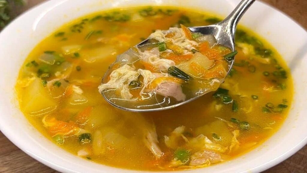 Incredibly Delicious Chicken and Potato Soup, homemade and freshly served
