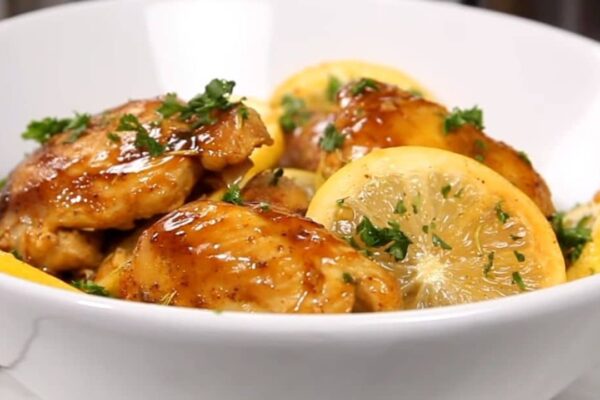 Instant Pot Zest Lemon Chicken, homemade and freshly served