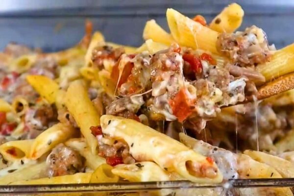 Italian Sausage Pasta, homemade and freshly served