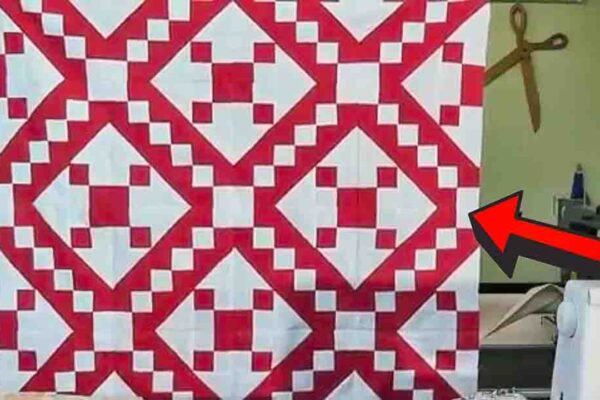 Finished Jacob’s Ladder Quilt, a completed DIY project
