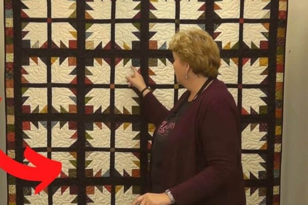 Jelly Roll Bear Paw Quilt, homemade and freshly served