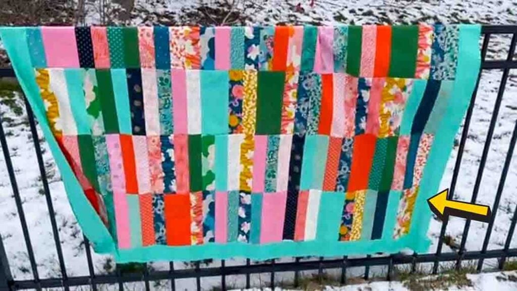 A Jelly Roll Quilt, homemade and freshly served