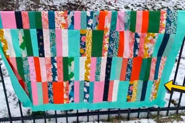 A Jelly Roll Quilt, homemade and freshly served