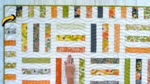Jelly Roll Relish Shortcut Quilt, homemade and freshly served