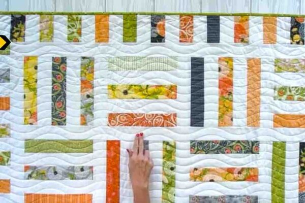 Jelly Roll Relish Shortcut Quilt, homemade and freshly served